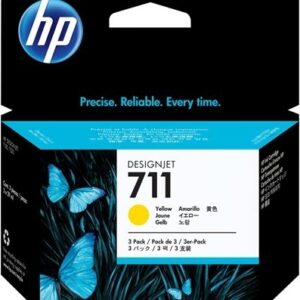 Tri-Pack Original HP Yellow, nr.711, pentru DesignJet T120|T520, , (timbru verde 0.45 lei), "CZ136A"
