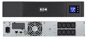 UPS Eaton, Line int., Tower/rack, 700 W, AVR, IEC x 8, display LCD, back-up 1 - 10 min. "5SC1000IR" (timbru verde 11 lei)
