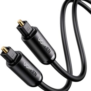 CABLU audio Ugreen, "AV122" optic Toslink(T) la Toslink(T), 1m, conectori auriti, negru "70890" (timbru verde 0.18 lei) - 6957303878901