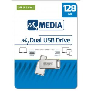 My Media Dual USB 3.2 Gen 1 /USB C Drive 128GB "69271" (timbru verde 0.03 lei)