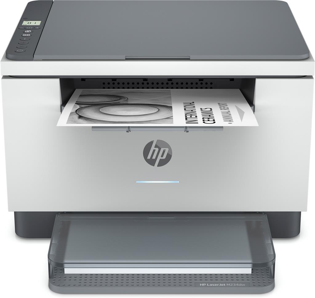 Multifunctional Laserjet Mono HP LaserJet MFP M234dw, A4, Functii: Impr.|Scan.|Cop., Viteza de Printare Monocrom: 29 ppm, Conectiv:USB|Retea|WiFi, Duplex:Da, ADF:ADF(timbru verde 11 lei) "6GW99F"