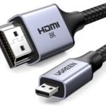 CABLU video Ugreen, "HD164" micro HDMI (T) la HDMI (T), rezolutie maxima 8K/60Hz, HDMI 2.1, braided, 2m, negru "15517" (timbru verde 2.00 lei)- 6941876215171