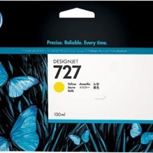 Cartus Cerneala Original HP Yellow, nr.727, pentru DesignJet T1500|T1530|T2500|T2530|T920, 130ml, (timbru verde 0.15 lei), "B3P21A"