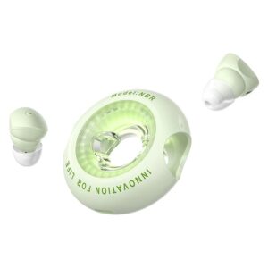 Casti TWS Vention "Tiny T17", tip butoni, utilizare multimedia, Bluetooth 5.3, acumulator 35mAh/300mAh, durata baterie pana la 20 ore, IPX4, verde, "NBRG0" (timbru verde 0.18 lei) - 6922794786424