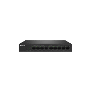 ROUTER Tenda 9 porturi Gigabit Ethernet, din care 8 porturi PoE+ IEEE 802.3at/af, "G0-8G-POE" (timbru verde 0.8 lei)