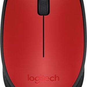 MOUSE LOGITECH, "M171", PC sau NB, wireless, 2.4GHz, optic, 1000 dpi, butoane/scroll 3/1, , rosu, "910-004641" (timbru verde 0.18 lei)