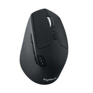 MOUSE LOGITECH, "M720", PC sau NB, wireless, Bluetooth | 2.4GHz, optic, 1000 dpi, butoane/scroll 8/1, mod dual de conectare, negru, "910-004791" (timbru verde 0.18 lei)