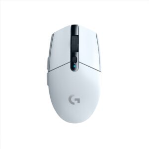 MOUSE LOGITECH, "G305", gaming, wireless, 2.4GHz, optic, 12000 dpi, butoane/scroll 6/1, iluminare, butoane programabile, alb, "910-005291" (timbru verde 0.18 lei)