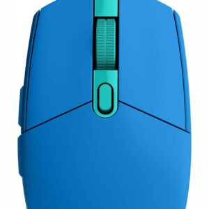 MOUSE LOGITECH, "G102 LIGHTSYNC", gaming, cu fir, USB, optic, 8000 dpi, butoane/scroll 6/1, iluminare, butoane programabile, albastru, "910-005801" (timbru verde 0.18 lei)