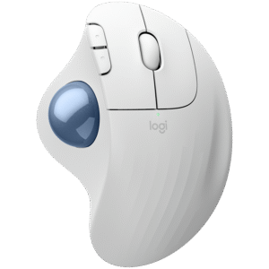 LOGITECH ERGO M575S Wireless Trackball  - OFFWHITE+BLUE BALL - BT - EMEA28-935 "910-007030" (timbru verde 0.18 lei)