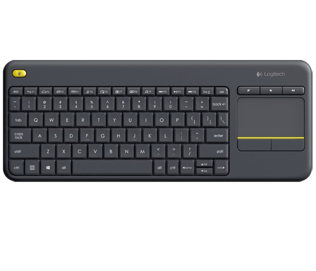 TASTATURA LOGITECH wireless, cu touchpad, black, "K400 Plus" 45500377 "920-007145" (timbru verde 0.8 lei)
