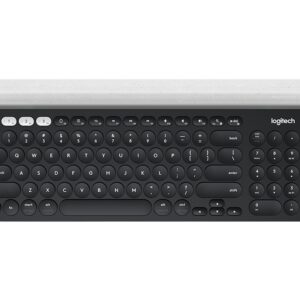 TASTATURA LOGITECH wireless & bluetooth, multimedia, 1 singur receiver, negru & argintiu, "K780" "920-008042"  (timbru verde 0.8 lei)