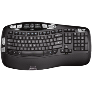 LOGITECH Wave Bluetooth ergonomic keyboard - GRAPHITE - US INTL "920-012304" (timbru verde 0.8 lei)