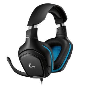 CASTI Logitech, "G432", cu fir, gaming, utilizare multimedia, microfon pe brat, conectare prin Jack 3.5 mm, USB 2.0, negru, "981-000770", (timbru verde 0.8 lei)