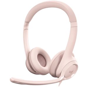 LOGITECH H390 Corded Headset - ROSE - USB "981-001281" (timbru verde 0.8 lei)