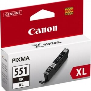 Cartus Cerneala Original Canon Black, CLI-551XLBK, pentru Pixma IP-7250|8750|IX-6850|MG-5450|5550|5650|6350|6450|6650|7150|7550|MX-725|925, 11ml, (timbru verde 0.15 lei), "BS6443B001AA"
