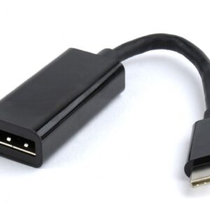 CABLU video GEMBIRD, adaptor USB 3.1 Type-C (T) la DisplayPort (M), 15cm, rezolutie maxima 4K UHD (3840 x 2160) la 60 Hz, negru, "A-CM-DPF-01" (timbru verde 0.8 lei)