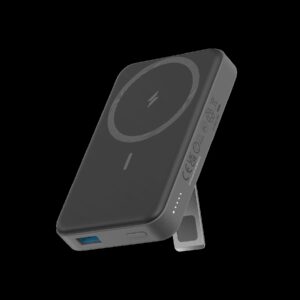 POWER BANK Anker "MagGo" 10.000 mAh, 27W Qi 2.0 15W, suport pliabil, compatibil iPhone 15/14/13/12, 1 x USB-C, afisaj inteligent, 389 g, negru, "A1654G11" (timbru verde 0.98 lei) - 194644173388