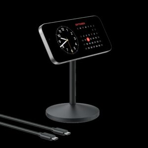 Stand cu incarcare wireless  Anker, MagSafe, 15W, fast charge, negru, "A25X1H11" (timbru verde 0.18 lei) - 0194644205676