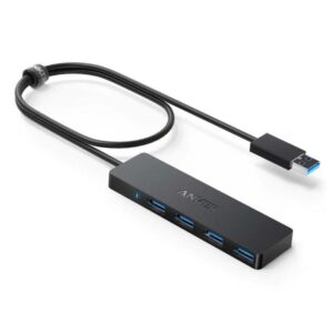 HUB USB Anker 4-in-1, porturi: 4 x USB 3.2 gen 1, conectare prin USB 3.2 (T), rata transfer 5 Gbps, ABS, negru, "A7516016" (timbru verde 0.18 lei) - 0194644157128