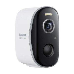 CAMERA IP Exterior Baseus N1 +, 2K, 2304 x 1296, acumulator integrat, unghi pana la 120 grade, IP67, dist. IR 30 m, tip lentila fixa 3 mm, 3 Mpx, wireless + RJ-45, slot SD card, "S0TZ002130" (timbru verde 0.8 lei)