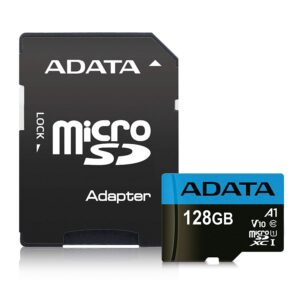CARD MicroSD ADATA, 128 GB, MicroSDXC, clasa 10, standard UHS-I U1, "AUSDX128GUICL10A1-RA1" (timbru verde 0.03 lei)
