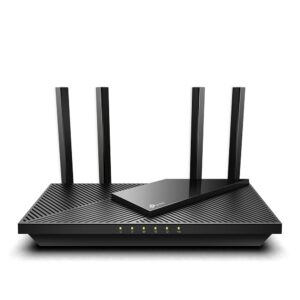 ROUTER TP-LINK wireless AX3000, 3000Mbps,1 x WAN Gigabit, 4 porturi Gigabit,1 x USB 3.1, 2.4 Ghz/5 Ghz dual band, 4 antene externe, WI-FI 6 "Archer AX55" (timbru verde 0.8 lei)