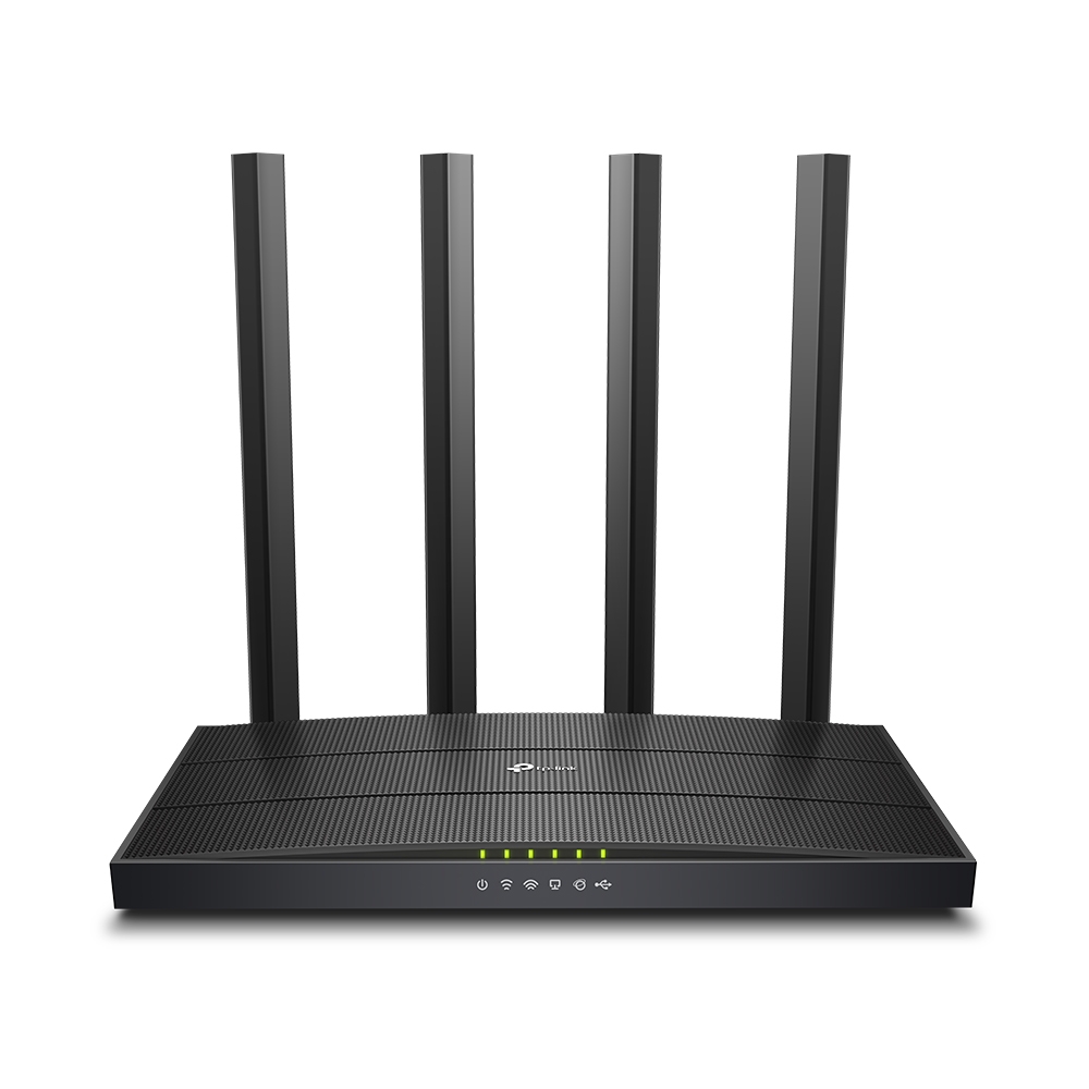 ROUTER TP-LINK wireless 1200Mbps, 4 porturi 10/100/1000Mbps,1 x WAN Gigabit, 4 antene externe, Dual Band AC1200 "Archer C6U" (timbru verde 2 lei)