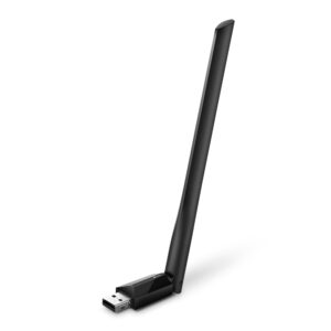 ADAPTOR RETEA TP-LINK AC600, extern wireless 2.4 GHz | 5 GHz, USB 2.0, port, 433 Mbps, antena externa x 1, "Archer T2U Plus" (timbru verde 0.18 lei)