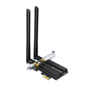 ADAPTOR RETEA TP-LINK AX3000, intern wireless 2.4 GHz | 5 GHz, PCI-E, port, 3000 Mbps, antena externa x 2, "Archer TX50E" (timbru verde 0.18 lei)