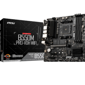PLACA de BAZA MSI "B550M PRO-VDH WIFI", skt AM4, mATX, AMD B550, 4 x DDR4, max. 128 GB, 4 x SATA, 2 x M.2, 7.1, "B550M PRO-VDH WIFI"