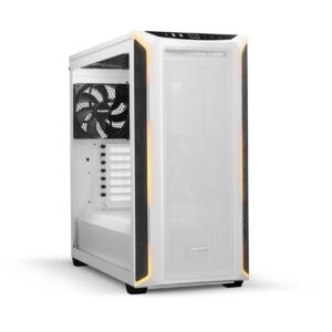 CARCASA be quiet! "SHADOW BASE 800DX", Middle Tower, ATX, fara sursa, 3xfan, USB 3.2 gen 1 x 2, USB Type-C x 1, audio+mic, PSU shroud, 7 sloturi expansiune, ARGB, alb, "BGW62" (timbru verde 0.32lei)