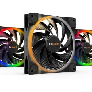 Set 3 ventilatoare be quiet! "LIGHT WINGS"140mm 2200 rpm, Rifle bearing, 4-pin PWM, ARGB LED, "BL079" (timbru verde 0.54 lei)