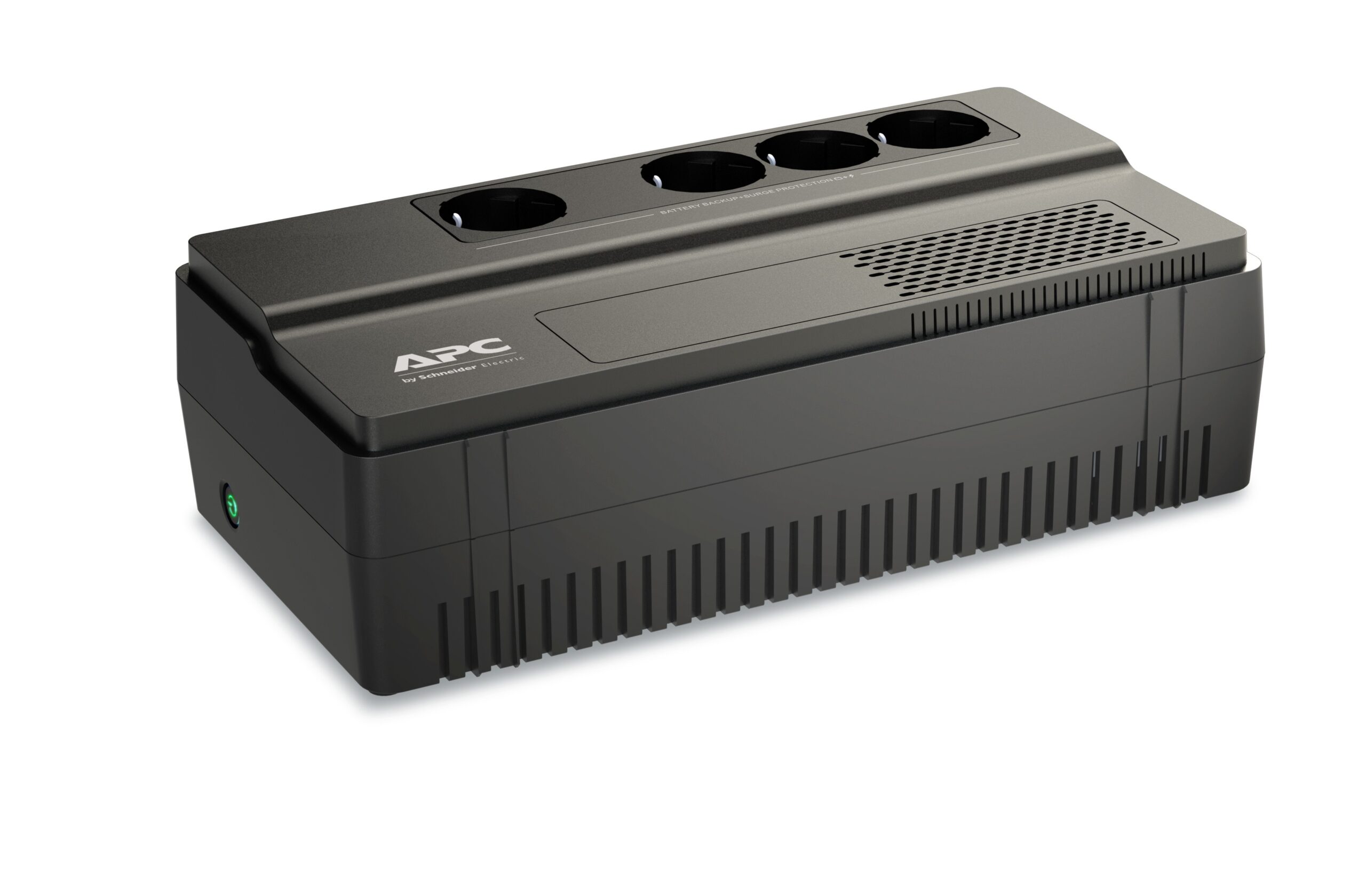 UPS APC, "EASY UPS BV", Line Int. , brick, 500VA/300W, AVR, Schuko x 4, LED, back-up 11 - 20 min., "BV500I-GR" (timbru verde 11 lei)