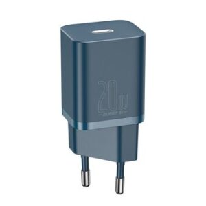 INCARCATOR retea Baseus Super Si, Quick Charge 20W, 1 x USB Type-C 5V/3A, albastru "CCSUP-B03" (timbru verde 0.18 lei) - 6953156230019