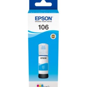 Cartus Cerneala Original Epson Cyan, nr.106, pentru L7160|L7180, 70ml, (timbru verde 0.15 lei), "C13T00R240"(RAPO)