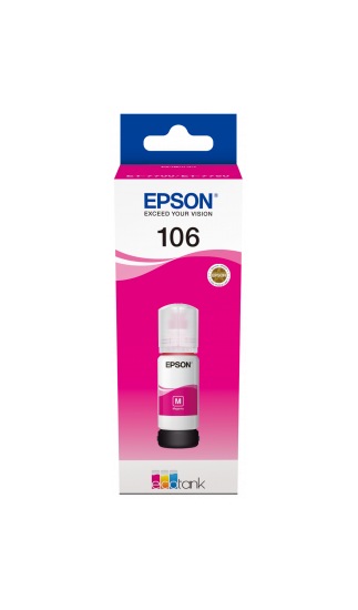 Cartus Cerneala Original Epson Magenta, nr.106, pentru L7160|L7180, 70ml, (timbru verde 0.15 lei), "C13T00R340"(RAPO)