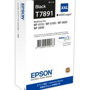 Cartus Cerneala Original Epson Black, T7891, pentru Workforce Pro Wf-5620Dwf, , (timbru verde 0.15 lei), "C13T789140"(RAPO)