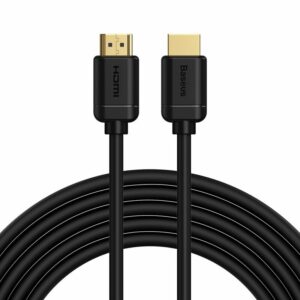 CABLU video Baseus HD Series, HDMI (T) la HDMI (T), rezolutie maxima 4K UHD (3840 x 2160) la 30 Hz, conectori auriti, 5m, negru "CAKGQ-D01" (timbru verde 0.8 lei) - 6953156222540