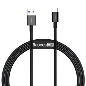 CABLU alimentare si date Baseus Superior, Fast Charging Data Cable pt. smartphone, USB la USB Type-C 66W, 1m, negru "CATYS-01" (timbru verde 0.08 lei) - 6953156205499