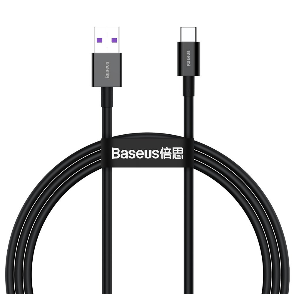 CABLU alimentare si date Baseus Superior, Fast Charging Data Cable pt. smartphone, USB la USB Type-C 66W, 1m, negru "CATYS-01" (timbru verde 0.08 lei) - 6953156205499
