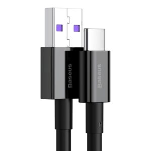 CABLU alimentare si date Baseus Superior, Fast Charging Data Cable pt. smartphone, USB la USB Type-C 66W, 2m, negru "CATYS-A01" (timbru verde 0.08 lei) - 6953156205512