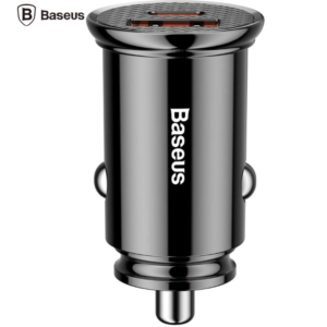 INCARCATOR auto Baseus Circular Plastic PPS, 1 x USB Output 4.5V/5A, 1 x USB Type-C Output 5V/3A, total output 30W, pt. bricheta auto, negru "CCALL-YS01" (timbru verde 0.18 lei) - 6953156286535