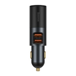 INCARCATOR auto Baseus Share Together, 2 x USB Output 5V/3A, 1 x bricheta auto, total output 120W, pt. bricheta auto, gri "CCBT-D0G" (timbru verde 0.18 lei) - 6953156206700