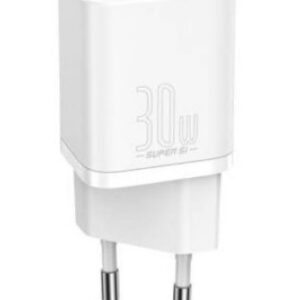 INCARCATOR retea Baseus Super Si, Quick Charge 30W, 1 x USB Type-C 5V/3A, alb "CCSUP-J02" (timbru verde 0.18 lei) - 6953156205079