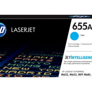 Toner Original HP Cyan, nr.655A, pentru Color LaserJet M652|M653|M681|M682, 10.5K, (timbru verde 1.2 lei) , "CF451A"