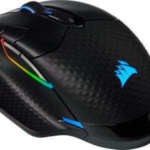 MOUSE CORSAIR, "Dark Core RGB Pro SE", gaming, wireless, BT | 2.4GHz,18000 dpi, butoane/scroll 8/1, iluminare,butoane programabile,mod dual de conectare,negru, "CH-9315511-EU" (timbru verde 0.18 lei)