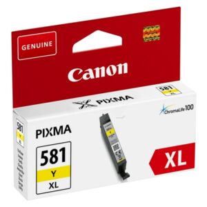 Cartus Cerneala Original Canon Yellow, CLI-581XLY, pentru Pixma TR7550|TR8550|TS6150|TS6250|TS705|TS8150|TS8250|TS9150|TS9155|TS9550, , (timbru verde 0.15 lei), "2051C001AA"
