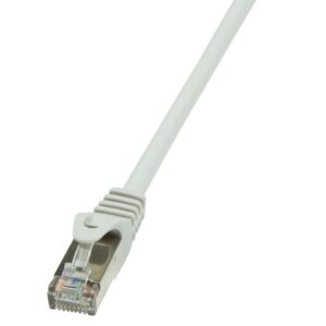 PATCH CORD FTP LOGILINK Cat5e, cupru-aluminiu, 0.25 m, gri, AWG26, ecranat "CP1012S" (timbru verde 0.08 lei)