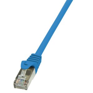 PATCH CORD FTP LOGILINK Cat5e, cupru-aluminiu, 0.25 m, albastru, AWG26, ecranat "CP1016S" (timbru verde 0.08 lei)